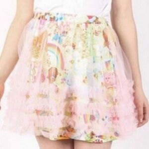 Iron Fist CareBears Spring Fling Ruffle Skirt Pink Green XXL